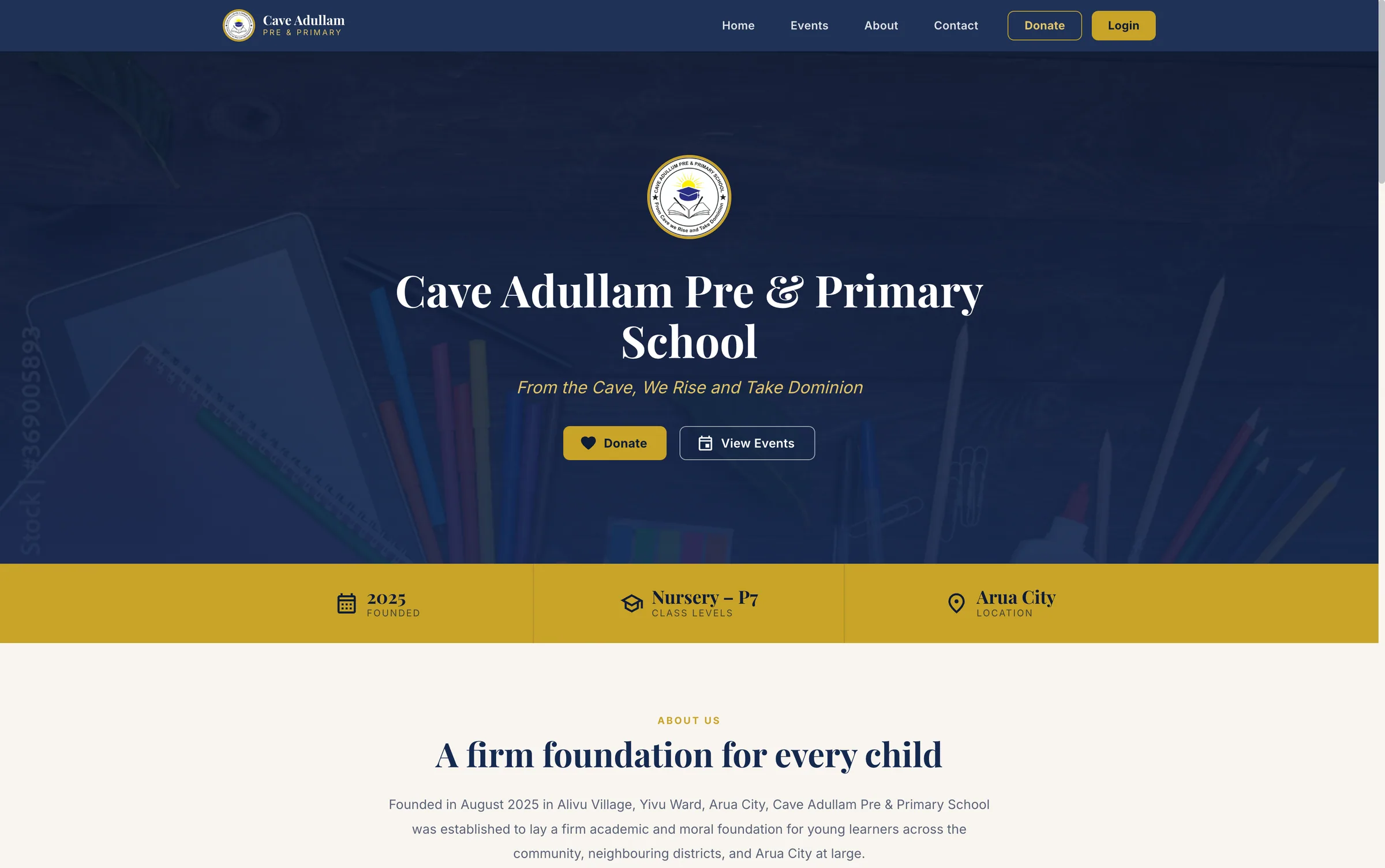Cave Adullam home page