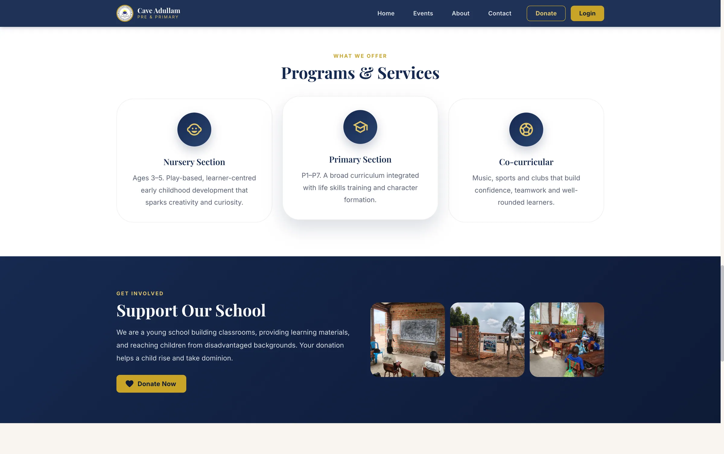 Programmes and services